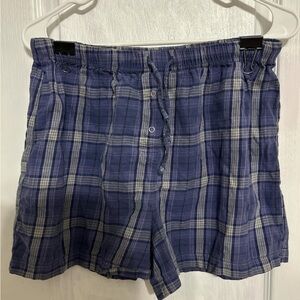 Plaid Blue Women's Shorts